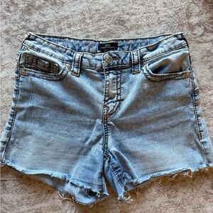 True Religion Light Blue Jean Shorts